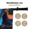 Modern - Marmer - Oranje Wandkleed katoen klein -sfeer2