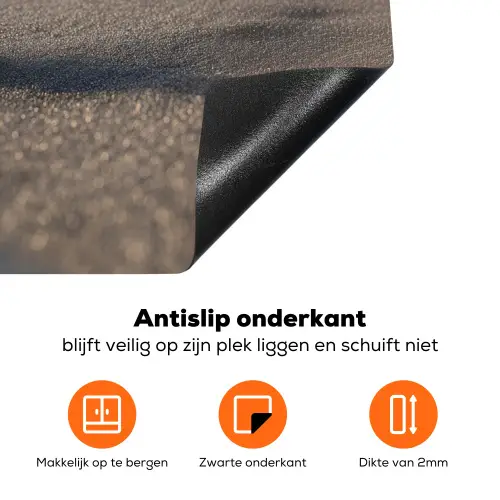 Glazenfles - Post - Zee - Zand Inductie beschermer vinyl 3mm klein -zzzzzzz-td-onderkant