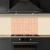 Patroon - Retro - Kleur keuken achterwand spatscherm klein 900 -sfeer1