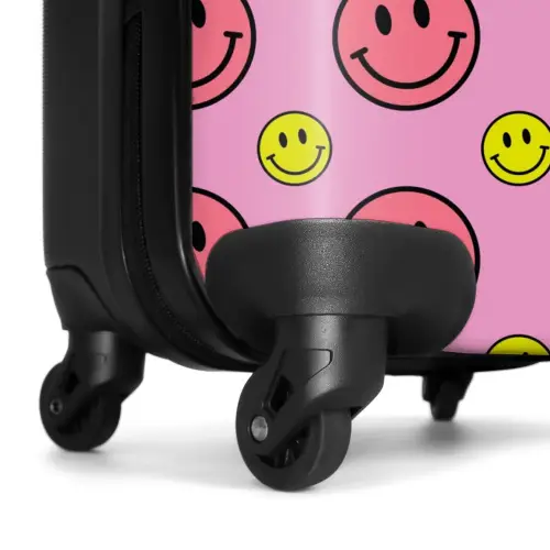 All smiles roze NBS - Handbagage koffer - Unisex middel -wiel