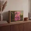 Klassiek - Humor - Roze Light Box met batterij (Wandlamp) middel -sfeer2