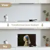 Meisje met de parel - Schilderij - Oude meesters - Vermeer keuken achterwand spatscherm klein -voor_na_NL