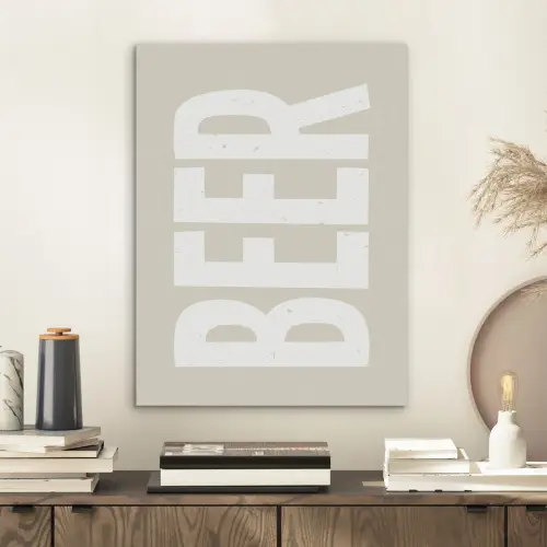 Beer - Japandi - Beige - Decoratie PET vilt klein -sfeer1