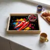 Peper - Graffiti - Verf - Abstract - Modern - Kleurrijk Dienblad Rechthoek middel -sfeer2