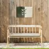Japandi - Vogel - Groen Tuinposter op houten frame 2 cm dik klein -sfeer4