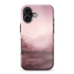 Landschap - Mistig - Roze Toughcase MagSafe Apple iPhone 17 klein -3d