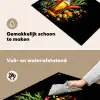 Olijfolie - Graffiti - Peper - Olijven - Modern Inductie beschemer met haakjes klein -ky-schoon-nl