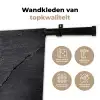 Beton - Zwart - Scheur Wandkleed katoen klein -sfeer2