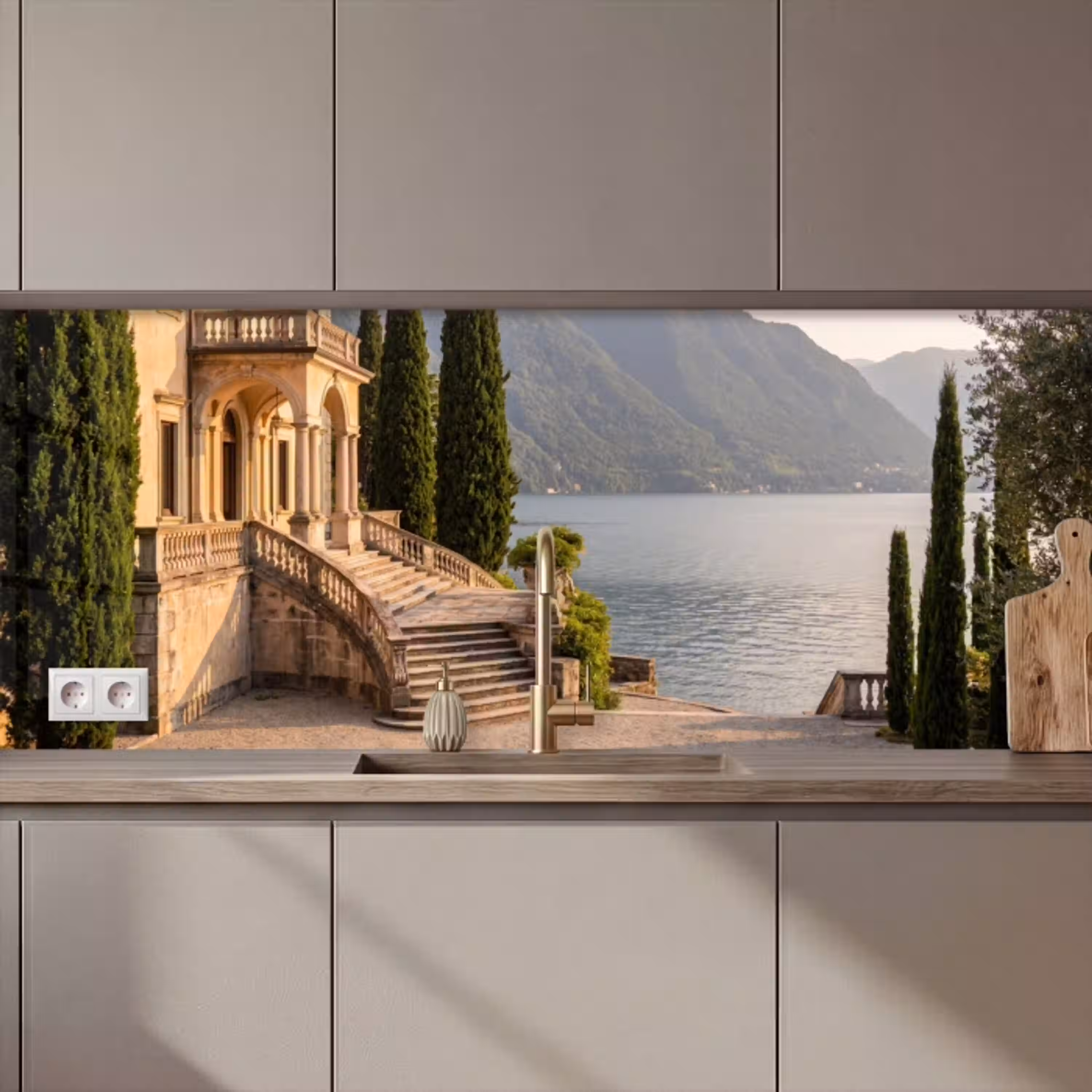 Villa - water -trappen keuken achterwand 2 middel zz_3dshopping