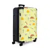 Bouwgereedschap patroon op lichtgele achtergrond NBS - Large koffer - Volwassenen Unisex groot -product1