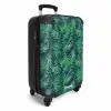 Palm bladeren monstera patroon groen NBS - Handbagage koffer - Volwassenen Unisex middel -productfoto_3d