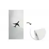 Minimalistisch - Silhouet - Zwart - Vliegtuig fotobehang vinyl groot -3d