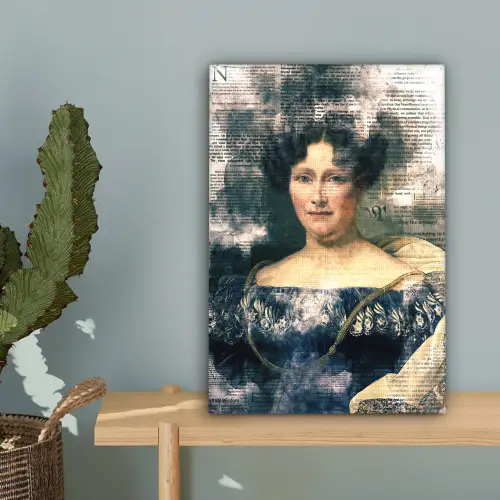 Johanna Henriette Engelen - Dubois Drahonet - Krant canvas 2cm klein -sfeer4