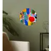 Stippen - Vormen - Modern - Kleuren Wandcirkel behangsticker klein -sfeer2