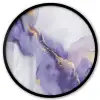 Paars - Modern - Marmer - Abstract Fotolijst rond zonder passe partout klein -3d