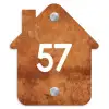 Roest - Traditioneel Naambord Huisje klein -3d