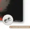 Meisje - Kunst - Paraplu - Graffiti - Kleuren - Muur Textielframe zwart klein -USP_ophangsysteemNL