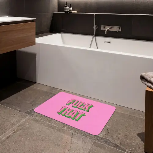 Tekst - Bold - Roze Badmat klein -sfeer3