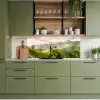 Landschap - Heuvels - Groen keuken achterwand 2 middel -sfeer3