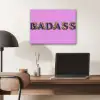 Felroze - Badass - Panterprint - Schaduw PET vilt klein -sfeer5