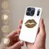 Lip - Panterprint - Minimalistisch - Wit Telefoonhoesje iPhone 17 Pro klein -sfeer3_NL