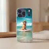 Zeewater - Hond - Golden retriever - Zonnebril Telefoonhoesje iPhone 17 Pro klein -sfeer2