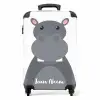 Nino nijlpaard NBS - Handbagage koffer - Kinderen Unisex middel -productfoto_recht