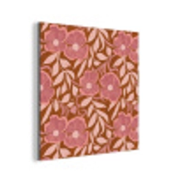 Sfeer - Bloemen - Roze aluminium wit klein 46 -3d