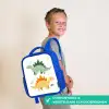 Sterren - Stegosaurussen - Blaadjes - Groen Kinderrugzak - Blauw middel -sfeer3_NL