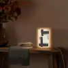Zwart - Abstract - Japandi Light Box met kabel (Tafellamp) klein -sfeer4