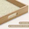 Geometrisch - Lijnen - Groen Dienblad Rechthoek middel 911 -USP_HandgreepNL