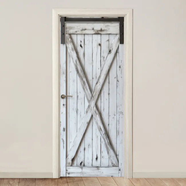 Door sticker - Door - White - Wood