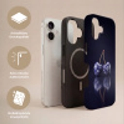 Porselein- Kersen - Delfts - Blauw Toughcase MagSafe Apple iPhone 17 klein -USP_Lagen_DE