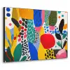 Stippen - Vormen - Modern - Kleuren Textielframe zwart klein -3d