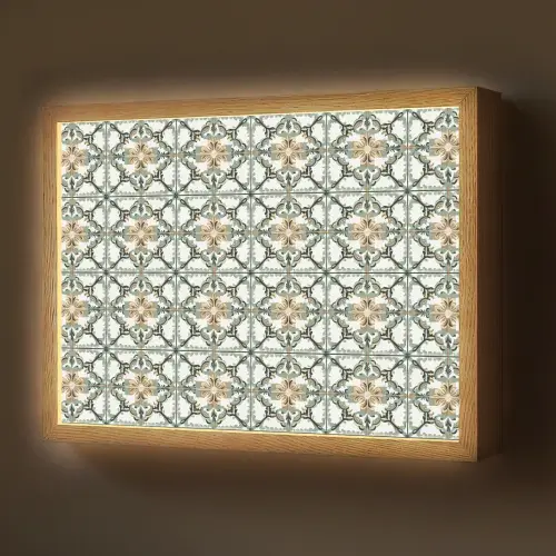Floraal - Verweerd - Keurrijk Light Box met batterij (Wandlamp) middel 907 -z3d_website
