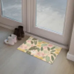 Patroon - Bloemen - Kleurrijk Deurmat klein -sfeer3