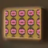 Grafisch - Patroon - Kleurrijk Light Box met batterij (Wandlamp) middel 907 -z3d_website