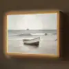 Roeiboot - Zee - Horizon Light Box met batterij (Wandlamp) middel -z3d_website
