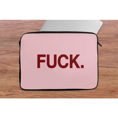 Statement - Krachtig - Roze laptophoes neopreen klein -tafel