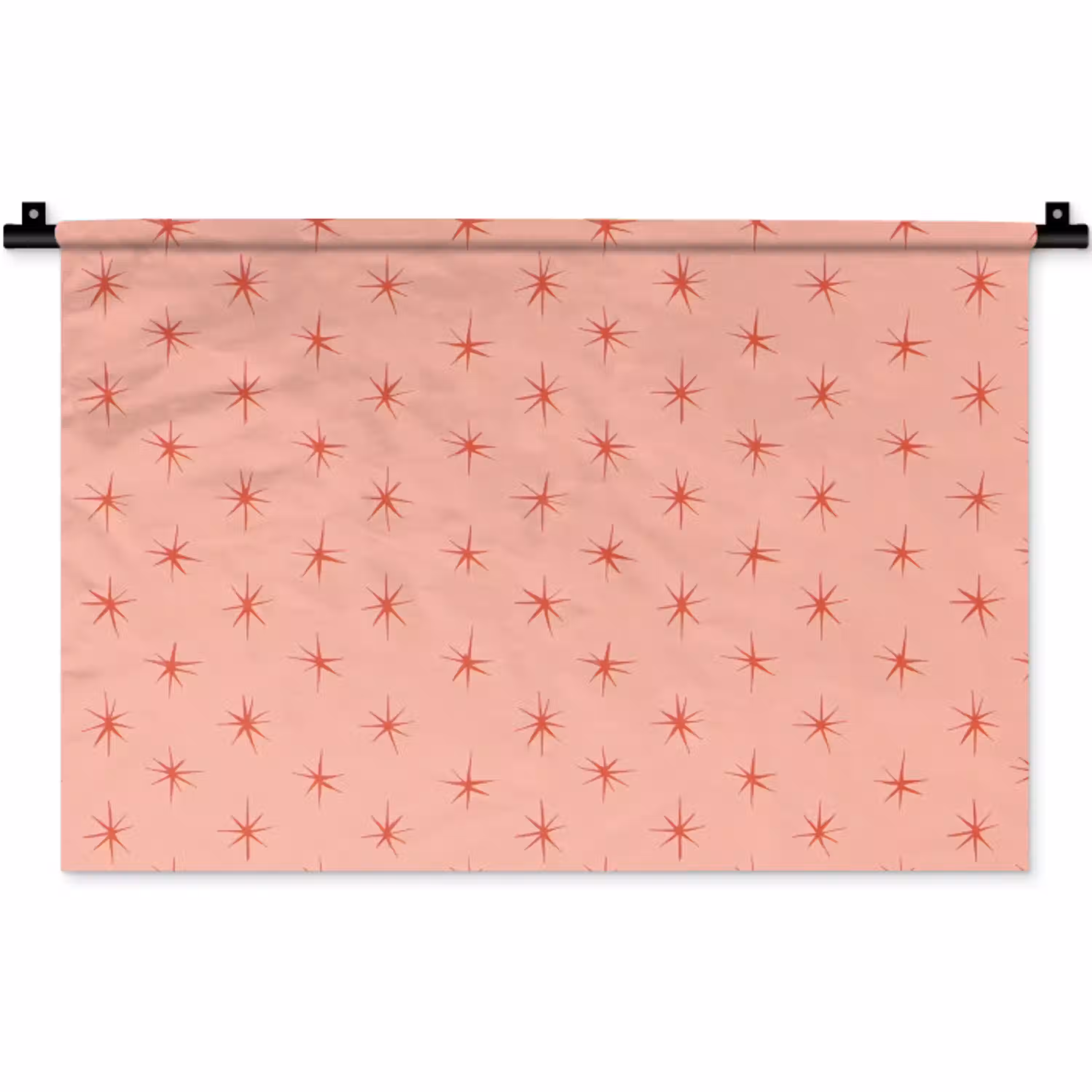 Sterretjes - Patroon - Oranje Wandkleed katoen klein 269 -zz3d