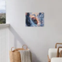 Kersttrein - Sneeuw - Winter - Kerst tuinposter los doek klein -sfeer8
