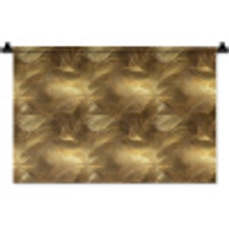 Palm - Waaier - Goud Wandkleed katoen klein 269 -zz3d