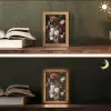 Stilleven met bloemen - Jan Davidsz de Heem - Kat Light Box met kabel (Tafellamp) klein -sfeer3