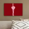 Love - Hart - Rood canvas 2cm klein -sfeer3