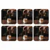 Espresso - Melk - Café onderzetter kurk middel -3d