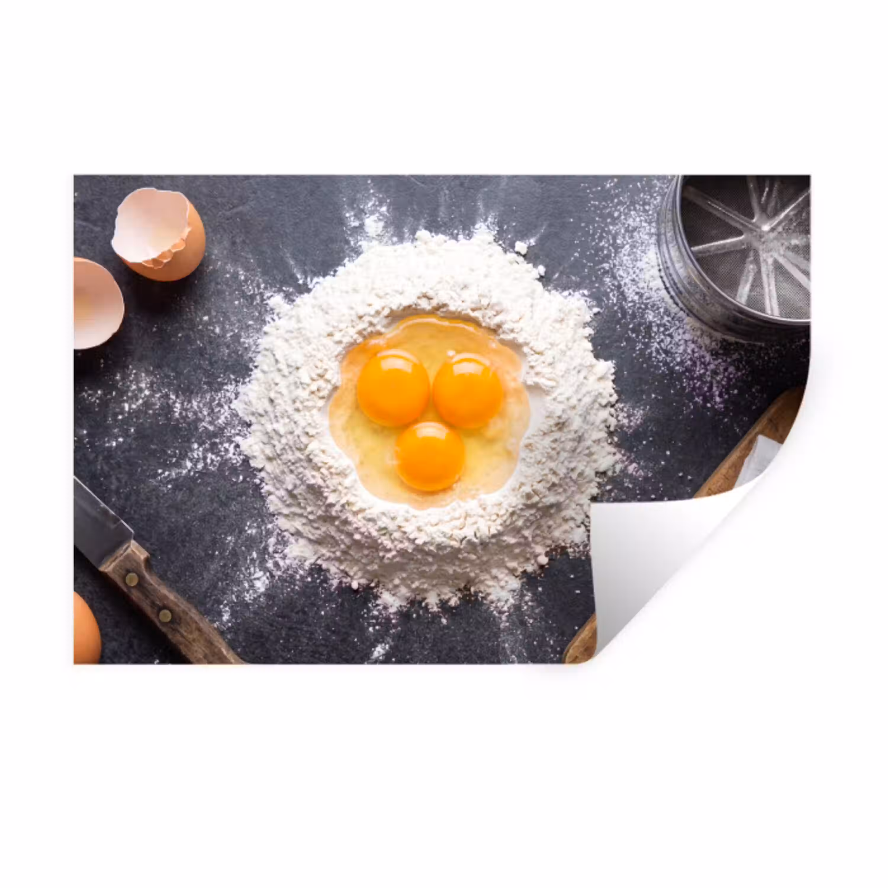 Eten - Bakken - Keuken Muursticker klein -3d