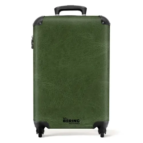 Lederen look bos groen NBS - Handbagage koffer - Kinderen Unisex middel -productfoto_recht