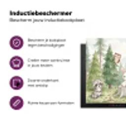 Bos - Dieren - Groen Inductie beschermer vinyl 3mm middel -zzzzzzz-cc-usp