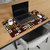 Abstract - Patroon - Rood Muismat XXL klein -sfeer1