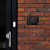 Zwart houtnerf - Sierlijk Naambord Rechthoek middel -sfeer1-rechthoek-S